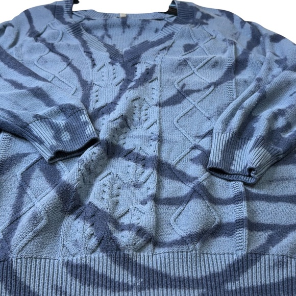 Wonderly Pullover V-Neck Tie Dye Style Sweater 4X - Picture 4 of 13